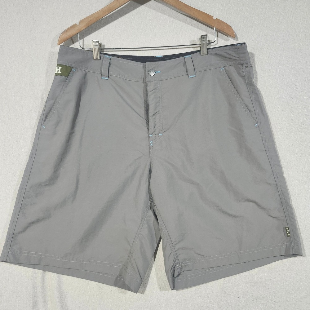 Howler Brothers Horizon Hybrid Shorts Mens 38 Grey Ripstop Nylon Fishing Hiking